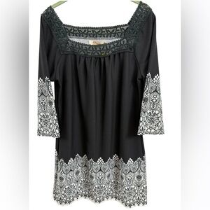 Artery Black/White  Midi Dress Sz(M)